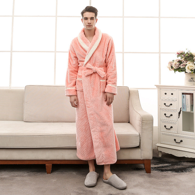 Unisex Plush Bathrobe