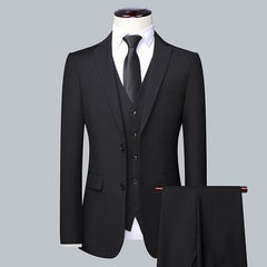 Casual Men's Suit Set Slim Fit Formal Groom Wedding Dress 7