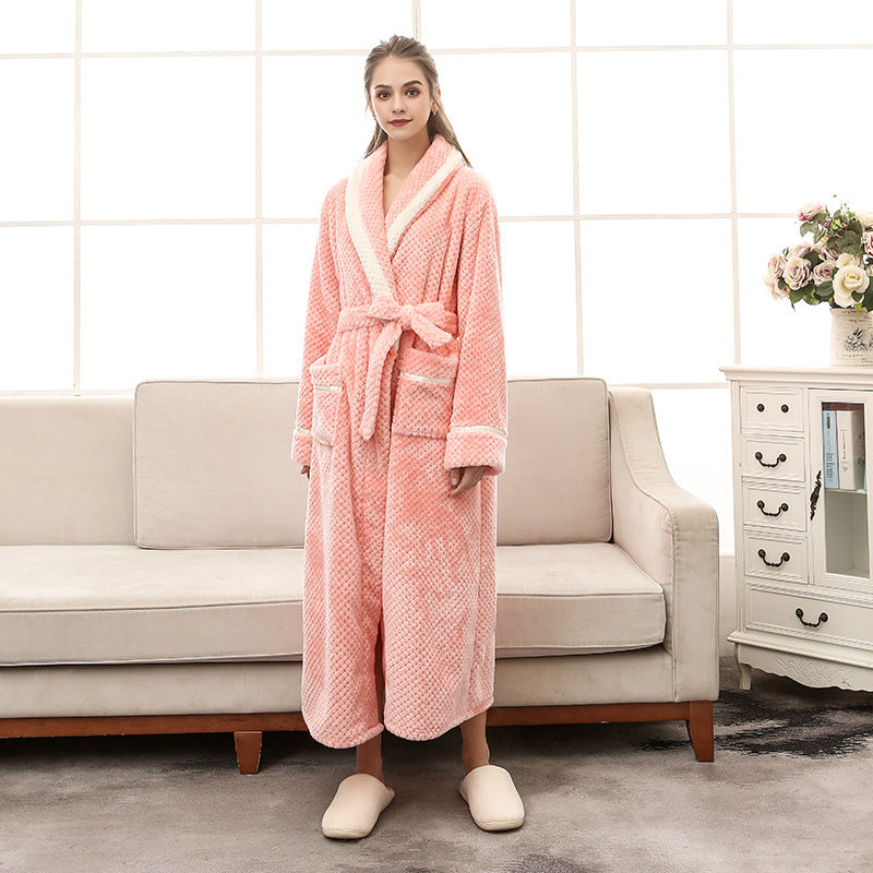 Unisex Plush Bathrobe