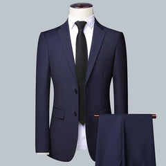 Casual Men's Suit Set Slim Fit Formal Groom Wedding Dress 7