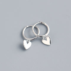 Love Heart Hoop Earrings | Fashion Jewelry Gift for Women