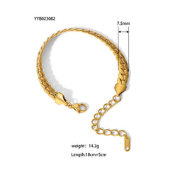 Trendy Gold Link Chain Bracelets for Women | Stackable Jewelry Gifts