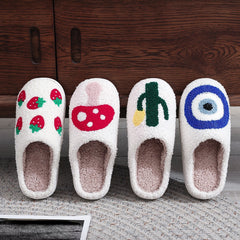 Halloween Cotton Slippers Male And Female Home Winter Indoor Cotton Slippers Cozy Footwear Warm Cotton Slippers couples cotton footwear