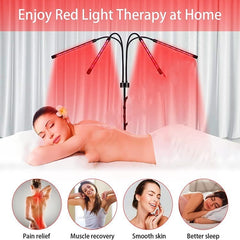 "Radiant Wellness: 80LED Red Light Therapy Device with Adjustable Stand (15"-60") - Harnessing 660nm & 850nm Deep Red Light Therapy for Face, Body, Pain Relief, and Skin Health" lioness-love