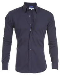 Long Sleeve Shirt With Button Design Fashion Lapel Tops For Mens Clothing