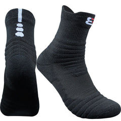 Elite  Sports Socks: Low Cut Tube Basketball Thick Towel Boat Sweat-Absorbent Socks.