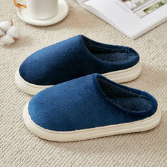 Fleece-lined Thickened Cotton Slippers Platform Cozy Footwear Warm Cotton Slippers Unisex cotton Slippers couples cotton footwear, lioness-love