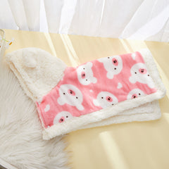 Dog & Cat Warm Flannel Hooded Shawl Pajamas