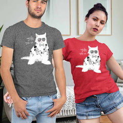 Cat print t-shirt with cute design