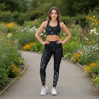 Aspen Snowflake Yoga Leggings, lioness-love