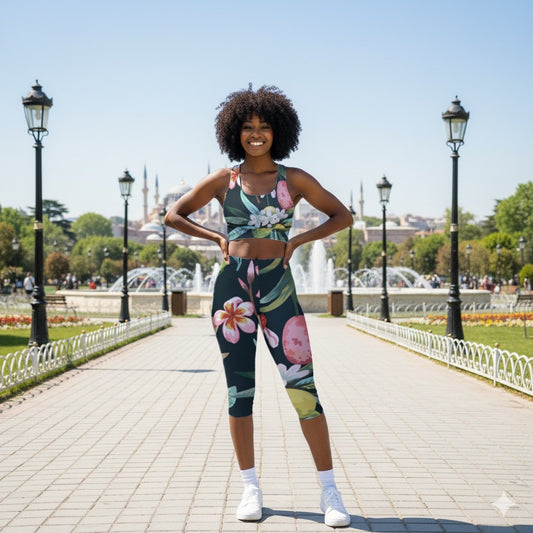 Alani Island Capri Leggings, lioness-love