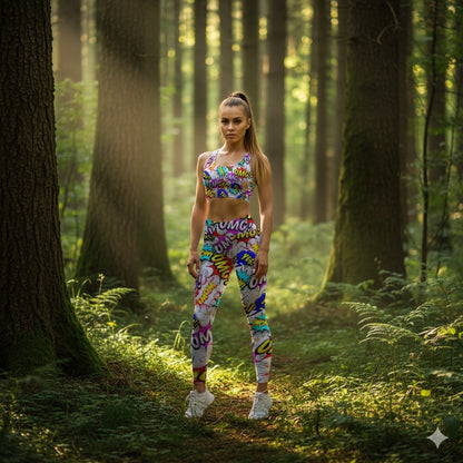 Cassie Kaboom Yoga Leggings, lioness-love