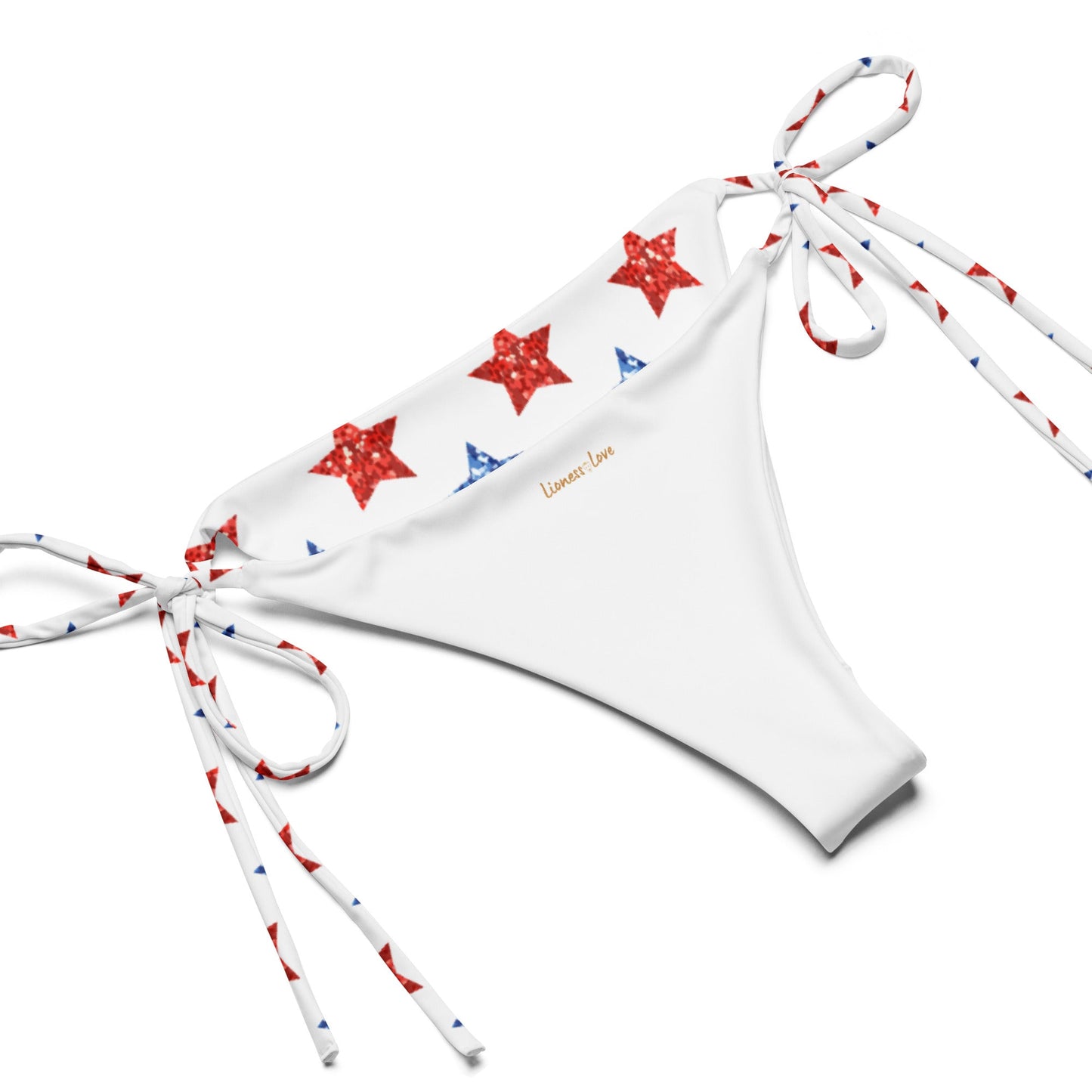 Patriotic Stars Red and Blue Stars String Bikini, lioness-love