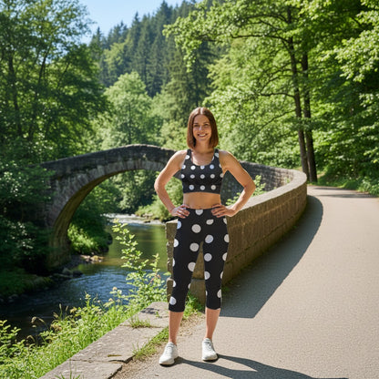 Audrey Dot Capri Leggings, lioness-love