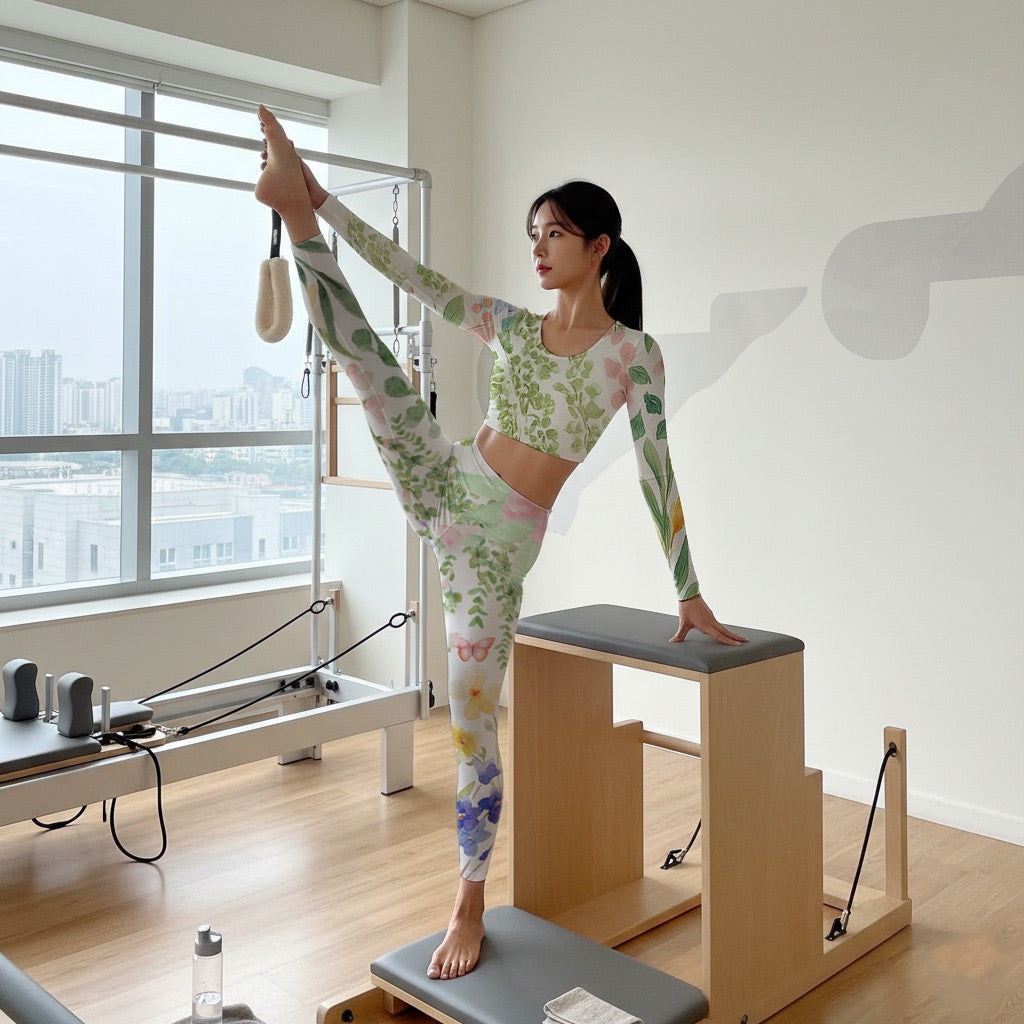 Flora Long-Sleeve Crop Top, lioness-love