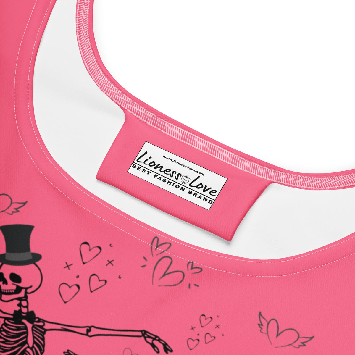 Cute Skeletons Dance Love Halloween Skater Dress
