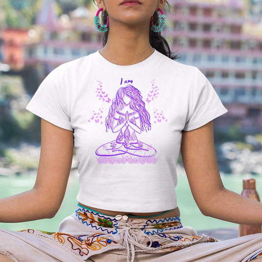 I Am Zen Crop Top, lioness-love