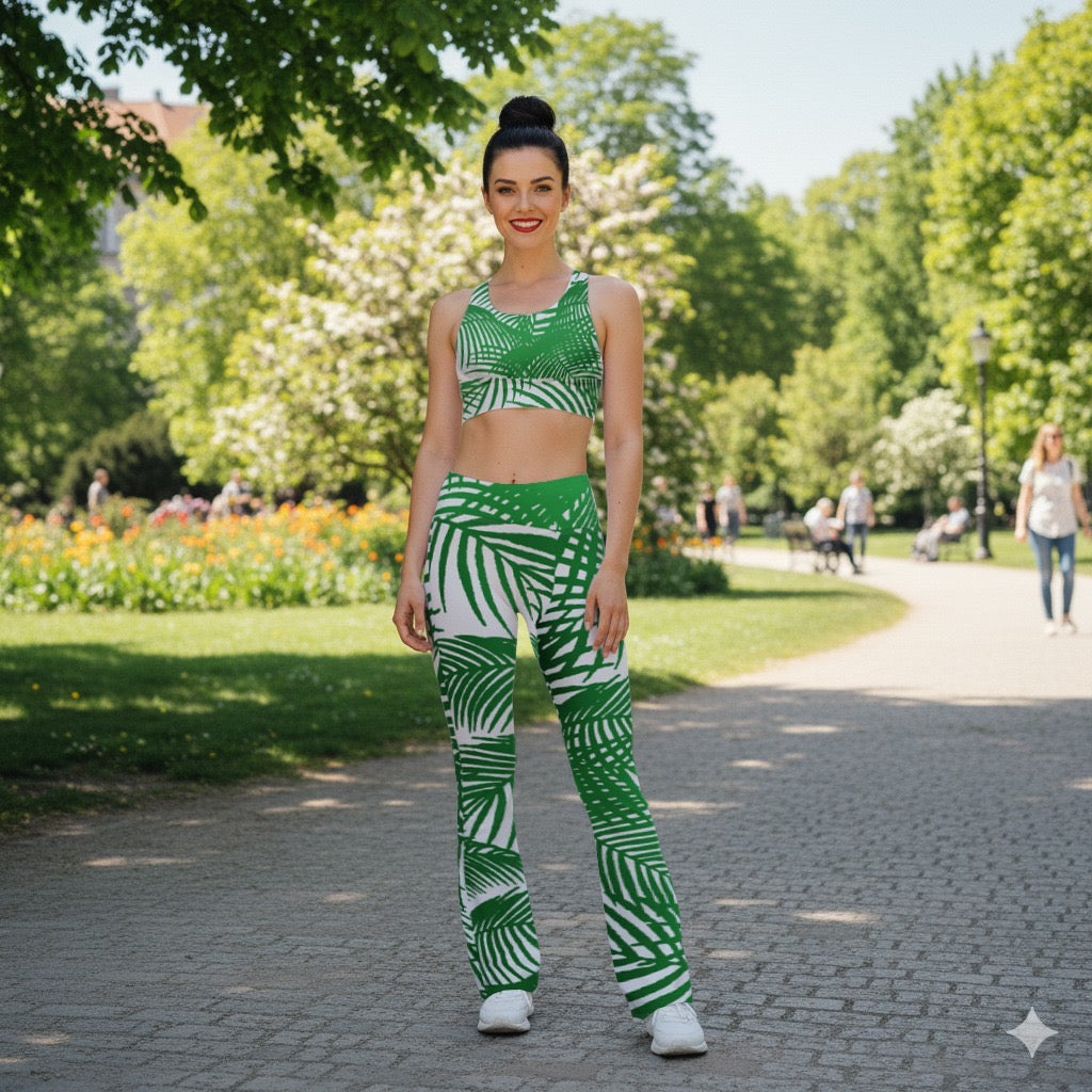 Kalani Palm Longline Sports Bra, lioness-love