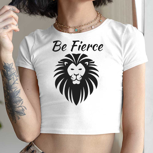 Be Fierce Bold Style Crop Top, lioness-love