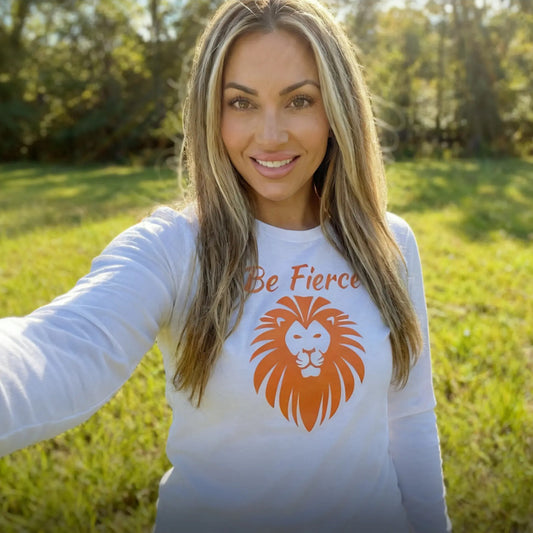 Majestic Lion Graphic Long Sleeve T-Shirt, lioness-love