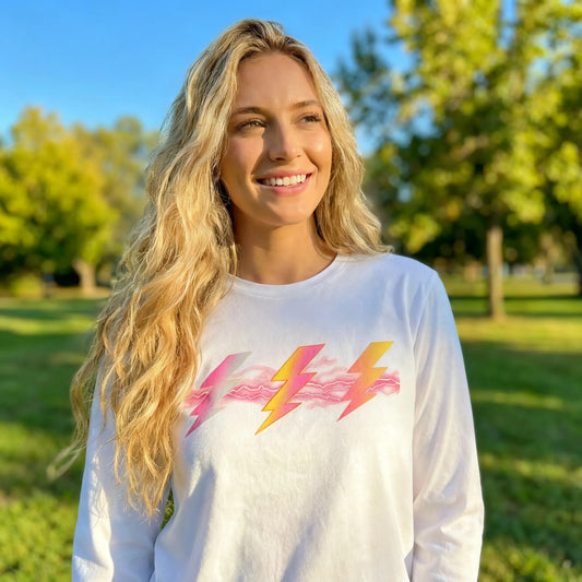 Electric Energy Lightning Bolt Long Sleeve T-Shirt, lioness-love