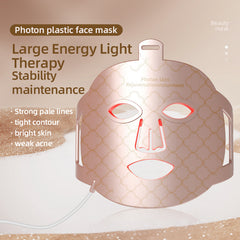 Beauty LED mask - Infrared light therapy led facial light Photons Facial Skin Care Wrinkle reduce anti-acne facial light