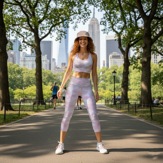 Rylee Pink Camo Capri Leggings, lioness-love