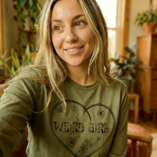 Weird Girl Long Sleeve T-Shirt, lioness-love