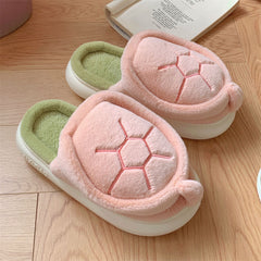 Fleece-lined Creative Little Turtle New Soft Soled Cotton Slipper Comfortable Indoor cotton slippers Cozy Footwear Warm Cotton Slippers couples cotton footwear