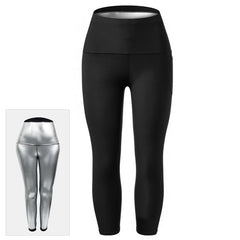 Women Sauna Sweat Pants Training Leggings Gym Workout Pants Sweating Body Shaper