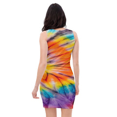 Summer Tie Dye Fitted Dress, lioness-love