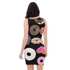 "Indulge in Sweet Style: Delicious Donuts Fitted Dress", lioness-love