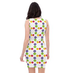 "Vibrant Dots: Colorful Polka Dot Mini Dress", lioness-love