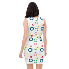 "Radiant Blooms: Women's Colorful Spring and Summer Collection Fitted Dress", lioness-love