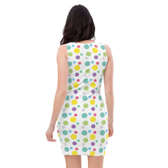 Summertime Fun Polka Dot Fitted Mini Dress lioness-love