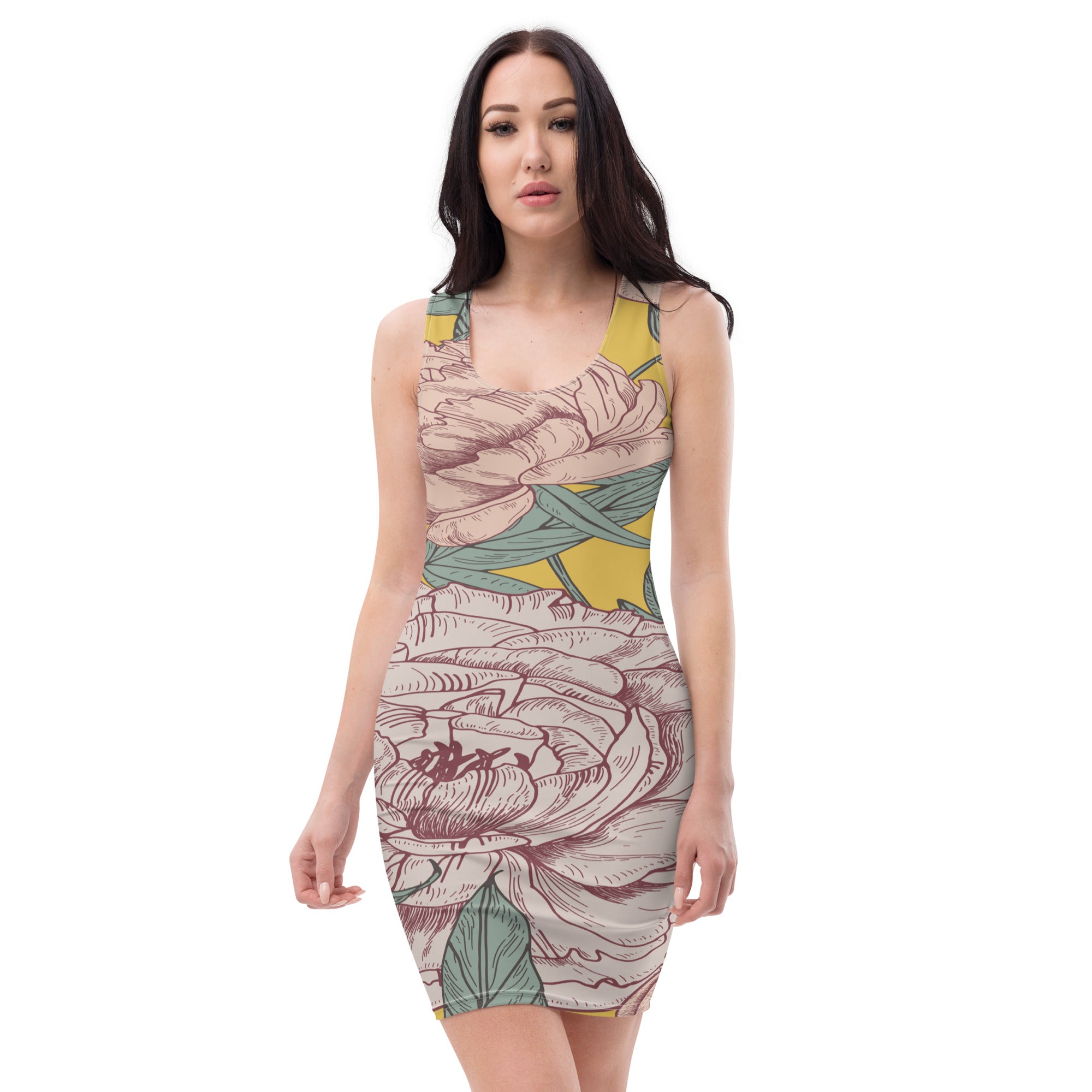 Floral Essence Fitted Dress, lioness-love