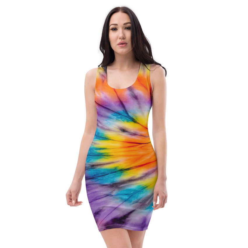 Summer Tie Dye Fitted Dress, lioness-love