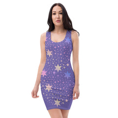 Women’s Trendy Stars Bodycon Dress, lioness-love