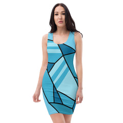 Blue Crystal Bodycon Dress, lioness-love