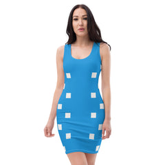 Fashionista Fitted Blue Mini Dress, lioness-love