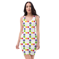 "Vibrant Dots: Colorful Polka Dot Mini Dress", lioness-love