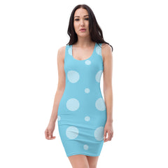 "Blue Skies, Polka Dot Chic: Fitted Summer Dress", lioness-love