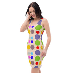 "Vintage Chic: Women’s Retro Polka Dots Fitted Dress" lioness-love