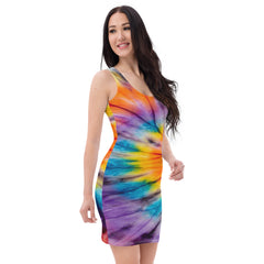 Summer Tie Dye Fitted Dress, lioness-love