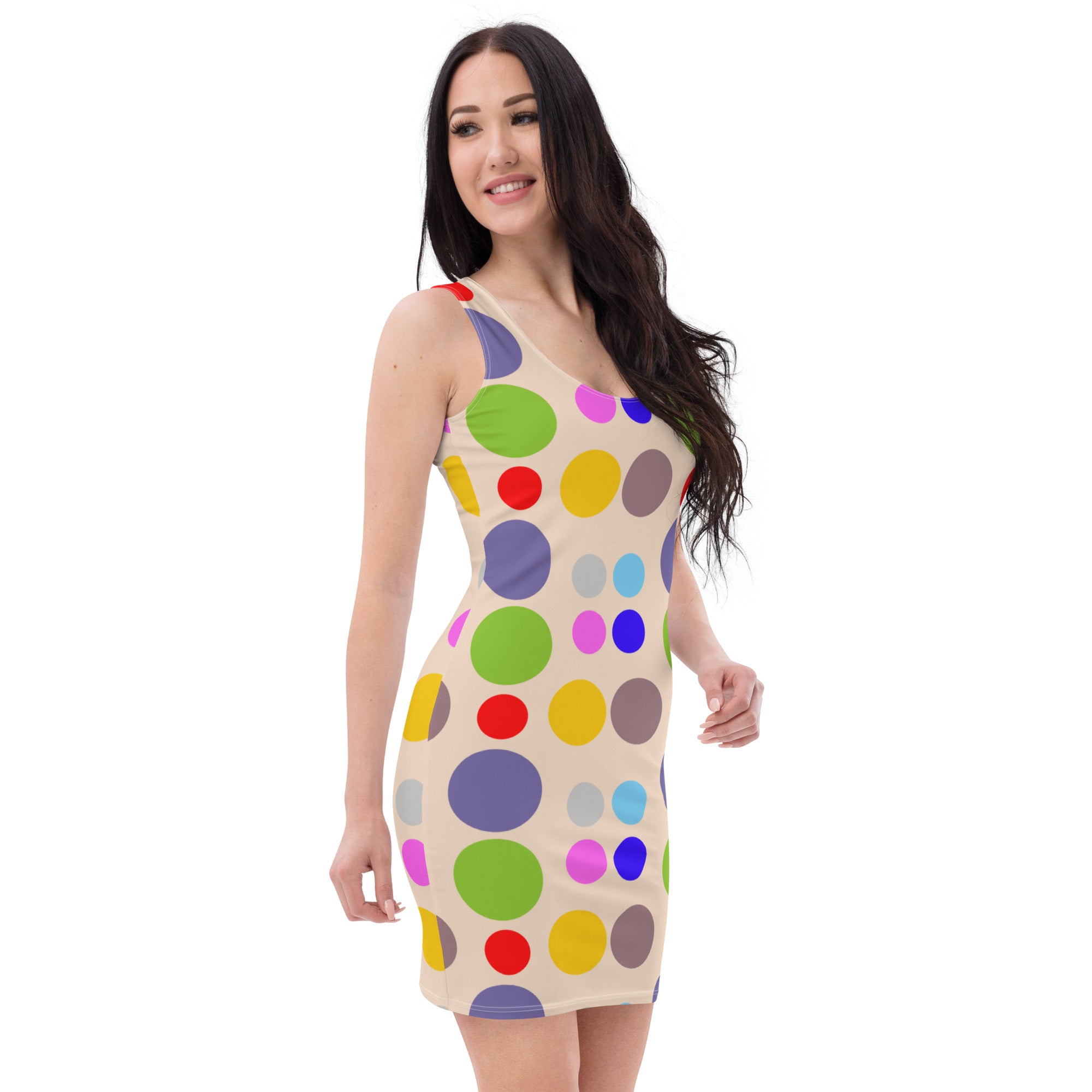 "Vintage Chic: Women’s Retro Polka Dots Fitted Dress" lioness-love