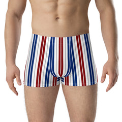 Striped boxer briefs for men's summer collection