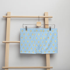 Sky blue boxer with Golden print for men’s