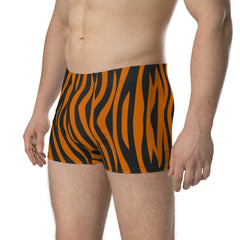 Tiger pattern print boxer for men