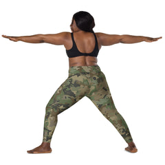 Crossover Camo leggings with pockets