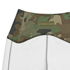 Crossover Camo leggings with pockets